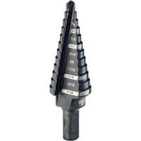 Foret &eacute;tag&eacute; no 4, 3/16" - 7/8", Incr&eacute;ments de 1/16", Acier rapide Chandler Sales