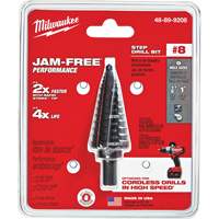 Foret &eacute;tag&eacute; no 8, 1/2" - 1", Incr&eacute;ments de 1/16", Acier rapide Chandler Sales