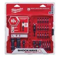 Jeu d'embouts d'impact Shockwave, 26 morceaux, Acier Chandler Sales