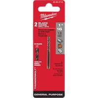 Thunderbolt&reg; Jobber Drill Bit, High Speed Steel, 1/16", 1-7/8" L, 7/8" Flute, 135° Point Angle Chandler Sales