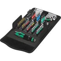 Kraftform Kompakt 100 Screw Driving set 52-PC, 6-1/32" L, Plastic Handle Chandler Sales