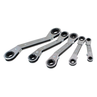 Offset Wrench Set, Ratcheting Box, 5 Pieces, Metric Chandler Sales