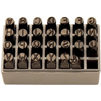 Jeu de lettres pour estampage &agrave; la main, 27 morceaux Chandler Sales