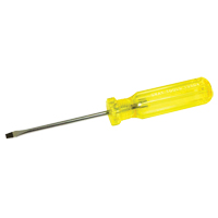 Slotted Screwdriver, 3/16", 8-1/4" L, Plastic Handle Chandler Sales