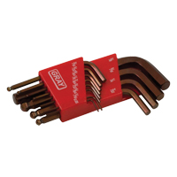 Short Ball End Hex Key Set, 13 Pcs., Imperial Chandler Sales