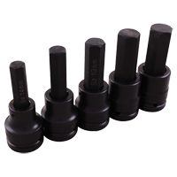 Impact Socket Set, Hex, 3/4" Drive, 5 Pcs Chandler Sales