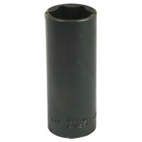 Socket, Impact, 3/4", 3/8" Drive, 6 Points, Deep Chandler Sales
