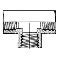 Raccord En T&eacute; Femelle, Laiton, 1/8" Chandler Sales