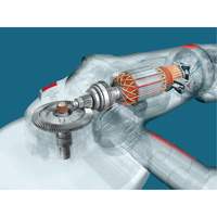 High Performance Large Angle Grinder, 9", 120 V, 15 A, 6500 RPM Chandler Sales