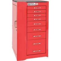 Pro+ Left Side Rider Tool Cabinet, 8 Drawers, 19" W x 19" D x 36-1/2" H, Red Chandler Sales