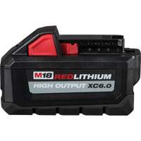 M18 Redlithium High Output 6.0 Battery Pack, Lithium-Ion, 18 V, 6.0 Ah Chandler Sales