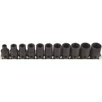 Thin Walled Socket Set, 11 Pcs, Impact, 3/8" Drive Size Chandler Sales