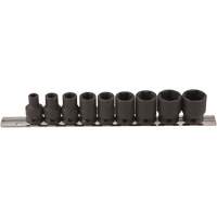 Thin Walled Socket Set, 9 Pcs, Impact, 3/8" Drive Size Chandler Sales