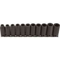 Long Socket Set, 11 Pcs, Impact, 3/8" Drive Size, Deep Chandler Sales