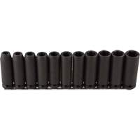 Long Socket Set, 11 Pcs, Impact, 1/2" Drive Size, Deep Chandler Sales