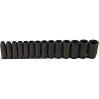 Long Socket Set, 14 Pcs, Impact, 1/2" Drive Size, Deep Chandler Sales