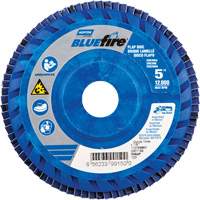 BlueFire R884P Coarse Grit Flap Disc, 5" x 7/8", Type 27, 60 Grit, Zirconia Alumina Chandler Sales