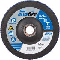 BlueFire R884P Coarse Grit Flap Disc, 7" x 7/8", Type 27, 80 Grit, Zirconia Alumina Chandler Sales