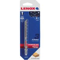 Lame de scie sauteuse pour coupe nette, Bim&eacute;tal, Tige en T, 4" lo, 6 dents par pouce Chandler Sales