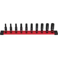 Jeu de douilles SAE &agrave; 6 pans Shockwave Impact Duty, 14 Mcx, Chocs, Prise de 1/4", Profond Chandler Sales