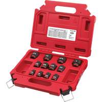 Jeu de douilles SAE &agrave; 6 pans Shockwave Impact Duty, 12 Mcx, Chocs, Prise de 3/8" Chandler Sales
