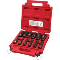 Jeu de douilles SAE &agrave; 6 pans Shockwave Impact Duty, 12 Mcx, Chocs, Prise de 1/2", Profond Chandler Sales