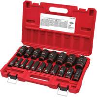Jeu de douilles SAE &agrave; 6 pans Shockwave Impact Duty, 19 Mcx, Chocs, Prise de 1/2", Profond Chandler Sales