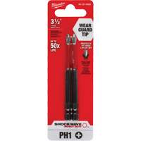 Shockwave Impact Duty Screwdriver Bit, Phillips, #1 Tip, 1/4" Drive Size, 3-1/2" Length Chandler Sales