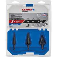 Step Drill Bit Set, 3 Pieces, High Speed Steel Chandler Sales