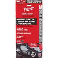 Lames-ruban pour coupes de m&eacute;taux extr&ecirc;mes, Acier rapide, 30-9/16" lo x 1/2" la x &eacute;paisseur 0,02", 8/10 dents par pouce Chandler Sales