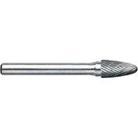 Drillco&reg; Magnum Double Cut Solid Carbide Burr, SG-1, 1/4" Dia., 1/4" Shank, 5/8" Depth of Cut Chandler Sales