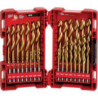 Shockwave Red Helix Drill Bit Set, 29 Pieces, Titanium Chandler Sales