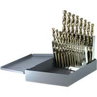 Drillco&reg; Heavy-Duty Jobber Length Drill Bit Set, 21 Pieces, Cobalt Chandler Sales