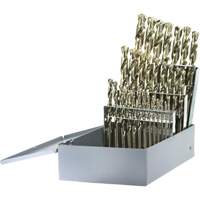Drillco&reg; Heavy-Duty Jobber Length Drill Bit Set, 29 Pieces, Cobalt Chandler Sales