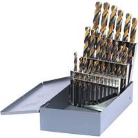 Drillco&reg; Metric Jobber Length Drill Bit Set, 25 Pieces, High Speed Steel Chandler Sales