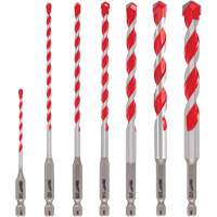 Large Shockwave Hammer Drill Bit Kit, 7 Pieces, Carbide Chandler Sales