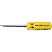 Hex-Calibre SAE Multi-Bit Screwdriver, Plastic Handle Chandler Sales