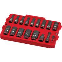 Shockwave Impact Duty Packout Socket Set, 17 Pcs, Impact, 3/8" Drive Size, Deep Chandler Sales
