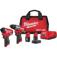 M12 FUEL 1/2" Drill Driver & 1/4" Hex Impact Driver Combo Kit, Lithium-Ion, 12 V Chandler Sales
