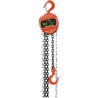 VCH Series Chain Hoist, 20' Lift, 1100 lbs. (0.5 tons) Capacity, Heat-Treated Alloy Steel Chain Chandler Sales