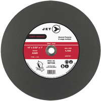 A36R Power Abrasive Cut-Off Wheel, 14" x 3/32", 1" Arbor, Type 1, 4400 RPM Chandler Sales