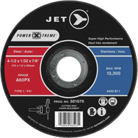 A46PX Power-Xtreme Cut-Off Wheel, 4-1/2" x 1/16", 7/8" Arbor, Type 1, 13300 RPM Chandler Sales