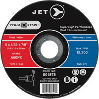 A60PX Power-Xtreme Cut-Off Wheel, 5" x 1/32", 7/8" Arbor, Type 1, 12200 RPM Chandler Sales