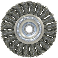 3K114 Unthreaded Knot Twisted Wire Wheel, 3-1/4" Dia., 0.014" Fill, 3/8"-1/2 Arbor Chandler Sales