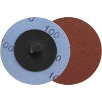 Support en tissu pour disques de ponçage pour rectifieuses — pour l'acier, 2" dia., Grain 100, Oxyde d'aluminium Chandler Sales