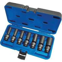 Universal Socket Sets, 7 Pcs, Impact, 3/8" Drive Size, Deep Chandler Sales