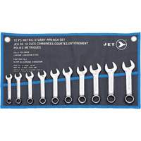 SCWS-10M Stubby Wrench Sets, Combination, 10 Pieces, Metric Chandler Sales