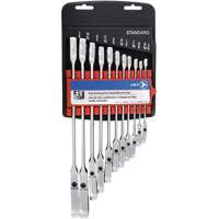 RCWS-11FS Flex Head Wrench Sets, Combination/Flex Head, 11 Pieces, Imperial Chandler Sales