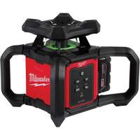 M18 Green Interior Rotary Laser Level Kit with Remote/Receiver & Wall Mount Bracket, 1000' (304.8 m) Chandler Sales