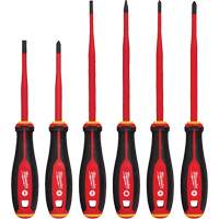 Insulated Slim Tip Screwdriver Set, 6 Pcs., Magnetic Chandler Sales